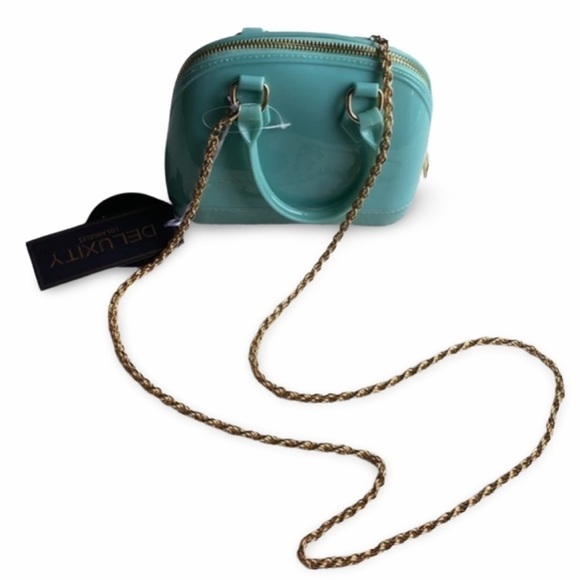 Turquoise Tempest: The Deluxity LA Crossbody with‎ a Golden Twist - Picture 7 of 10